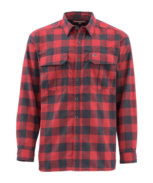 Simms Coldweather Shirt Red Buffalo Plaid Simms Coldweather Shirt Red Buffalo Plaid